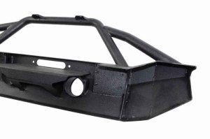 Jeep Wrangler Unlimited JKU Front Bumper - Fishbone Offroad - Full Width Winch - Black Powdercoat - `07-`18